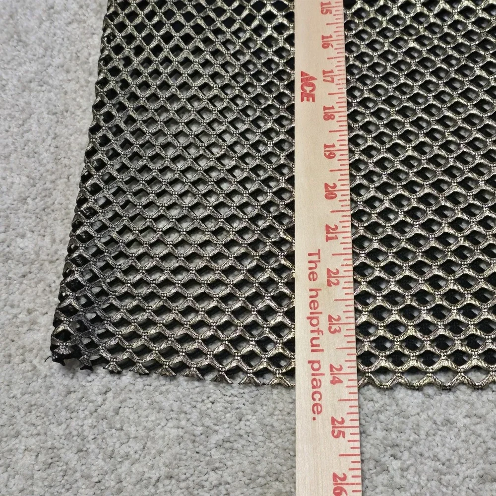 Alexis Larissa Lace Pencil Skirt Gold‎ Metallic Mesh Black Lined Size Small NWT